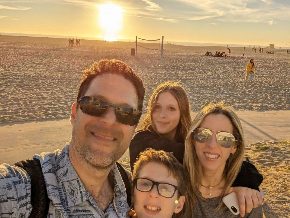 The Shkedy Family Selfie with Sunset
